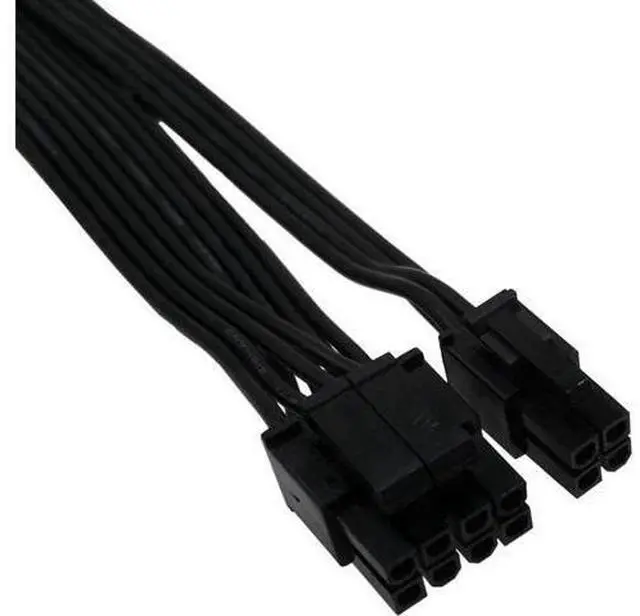 Alt view image 4 of 4 - (2-PCS ) CPU 8 Pin Female to CPU 8 Pin ATX 4 Pin Male Power Supply Converter Adapter Extension Cable for Motherboard 9.5-inch(24cm)