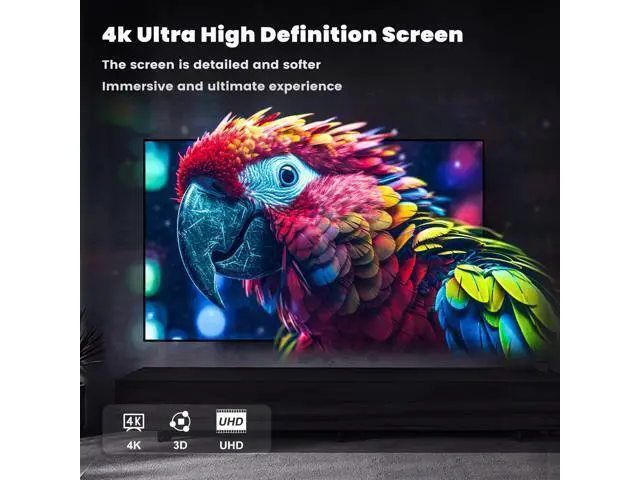 Alt view image 5 of 7 - HDMI Splitter 1 in 3 Out, 4K 1x3 HDMI Splitter Supports 4K@30HZ 2K 1080P UHD HDR 3D for Xbox Roku HDTV PS5/4, HDMI Video Splitter Does Not Support Expansion Without Hdmi Cable