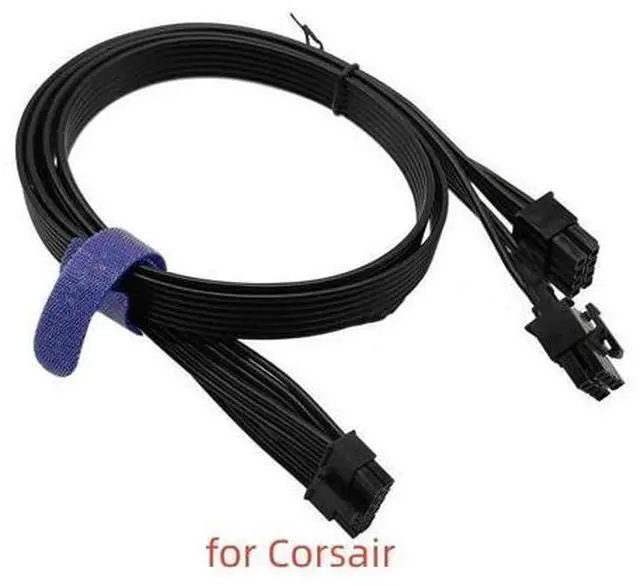 Main image of Replacement for Dual CPU 8 Pin Male to Mini 12 Pin GeForce RTX 30 Series GPU Power Adapter Cable for Modular PSUs 25-inch(63cm)