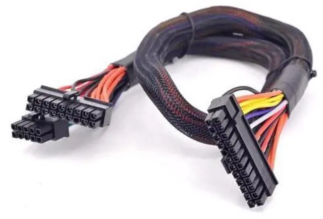 Main image of 18 + 10pin to 24Pin ATX Power Supply Cable 20+4Pin with Sleeve for Corsair RMi Series RM1000i RM850i RM750i RM650i