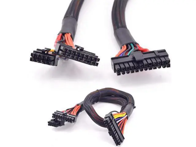 Alt view image 2 of 2 - 18 + 10pin to 24Pin ATX Power Supply Cable 20+4Pin with Sleeve for Corsair RMi Series RM1000i RM850i RM750i RM650i
