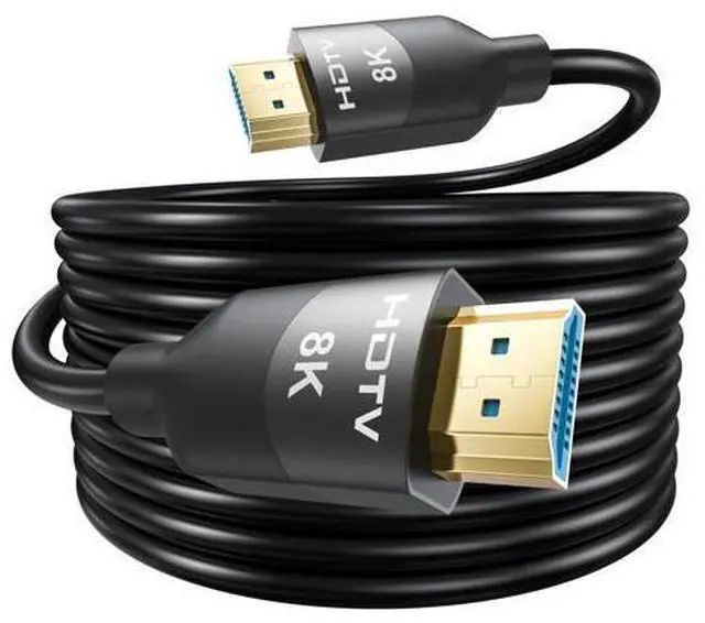 Main image of 8K HDMI 2.1 Cable 15 FT, In-Wall CL3 Rated HDMI 2.1 Cord, Support 8K@60Hz, 4K@120Hz, HDR10+, eARC, SBTM, VRR, QFT, ALLM, 3D, HDCP 2.3 for TV, Monitor, Computer, Laptop, PS5, Xbox, Projector, Soundbar