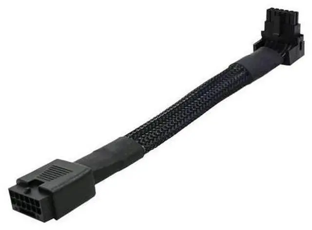 Main image of 12VHPWR Cable, 16 Pin GPU PCIe 5.0 Female to Male Extension 90 Degree Angle 16AWG 600W Sleeved Adapter for 12+4pin RTX 4090 4080 4070Ti 3090Ti Graphic Card 7.1-inch (Type B)