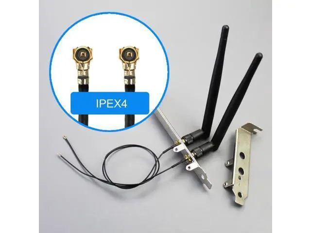 Alt view image 6 of 7 - WA04 M.2 Key E to Key M WiFi Adapter for M.2 WiFi 4/5/6/6e/7/Coral TPU Module, with 3.5-dBi SMA Antenna Kits