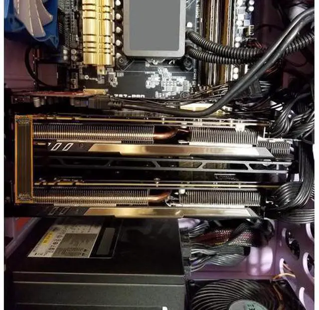 Alt view image 6 of 7 - SLI Bridge 2 Way,10cm 26pin Flexible Graphic Card PCI-e Connection Cable for Dual Nvidia GPUs Graphic Card Crossfire Interconnect - N Card