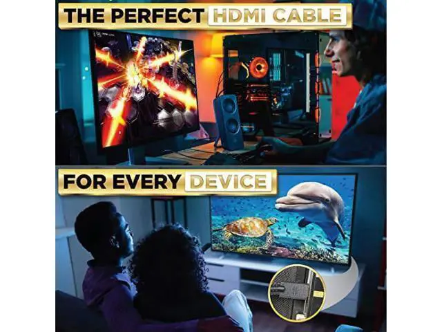 Alt view image 6 of 7 - HDMI Cable High Speed Resolution Video Support 4K@120Hz, 2160P, 1080P,4K HDMI 2.0 Cable Full HD (3M)