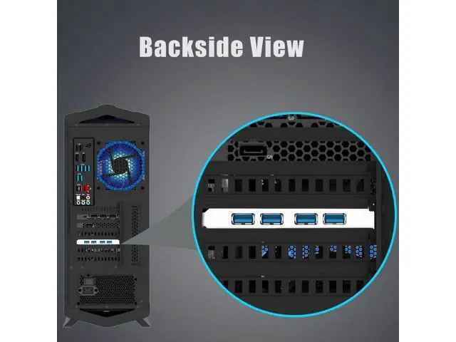 Alt view image 7 of 7 - Vszerda U3044 4-Port USB 3.0 Type-A 5Gb PCIe Expansion Card for Intel, AMD, and ARM Platform, Compatible with Windows and Linux (Not Support Mac OS)