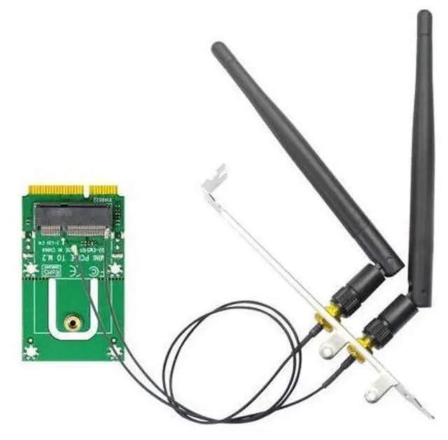Main image of WA03 M.2 Key E to Mini PCIe WiFi Adapter for M.2 WiFi 4/5/6/6e/7/Coral TPU Module, with 3.5-dBi SMA Antenna Kits