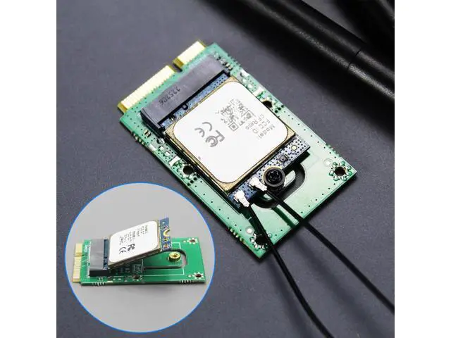 Alt view image 3 of 7 - WA03 M.2 Key E to Mini PCIe WiFi Adapter for M.2 WiFi 4/5/6/6e/7/Coral TPU Module, with 3.5-dBi SMA Antenna Kits
