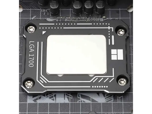 Alt view image 5 of 5 - CPU Contact Frame Anti-Bending Buckle for LGA 1700 Retrofit Kit 17XX-BCF Bracket Intel12 Generation Black