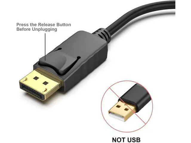 Alt view image 4 of 7 - 2 PCS 1 set DisplayPort DP to HDMI Cable,Male To Female Display Port to HDMI Adapter Converter Black Laptop PC for HP/DELL 2 packs