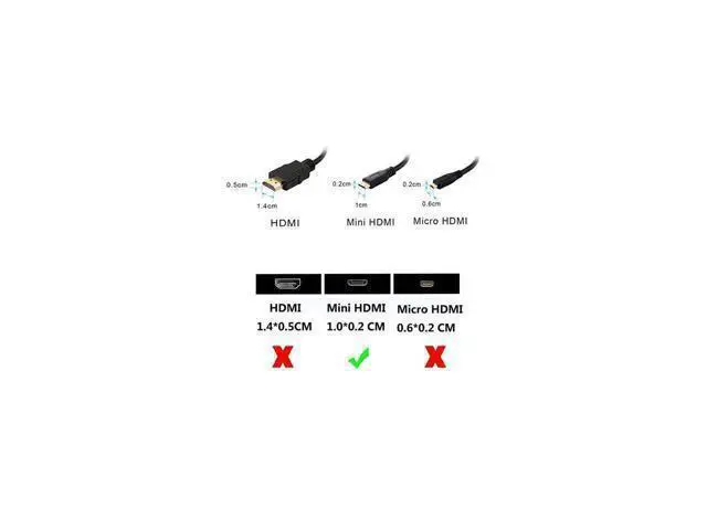 Alt view image 2 of 4 - Mini HDMI to HDMI Adapter Mini HDMI to HDMI Cable 4K×2K for DSLR CameraLaptop Camcorder Tablet and Graphics Video Card