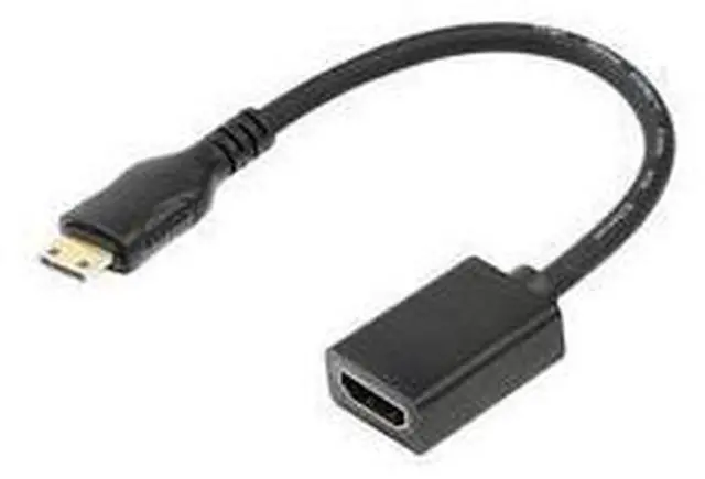Main image of Mini HDMI to HDMI Adapter Mini HDMI to HDMI Cable 4K×2K for DSLR CameraLaptop Camcorder Tablet and Graphics Video Card