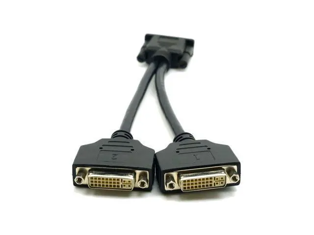 Alt view image 5 of 6 - DMS 59 Pin Dual 2 DVI Monitors, DMS 59 Pin Male to Two DVI 24+5 Female Dual Monitor Extension Cable Adapter for LHF Graphics Card (dus 59 pin Dual dvi)