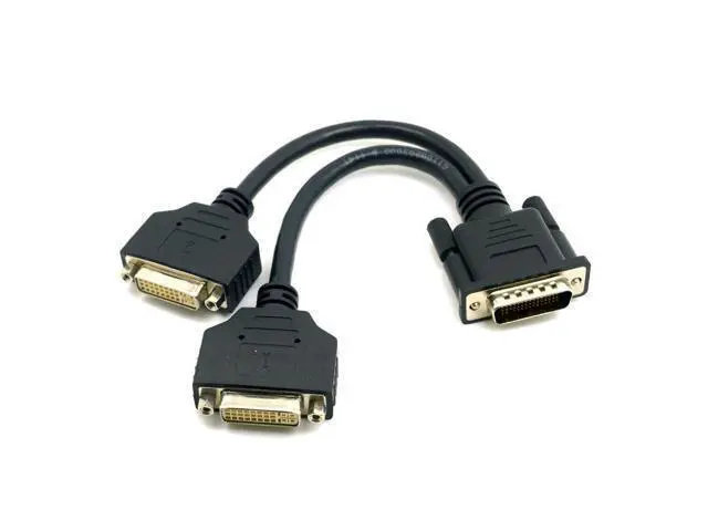 Alt view image 6 of 6 - DMS 59 Pin Dual 2 DVI Monitors, DMS 59 Pin Male to Two DVI 24+5 Female Dual Monitor Extension Cable Adapter for LHF Graphics Card (dus 59 pin Dual dvi)