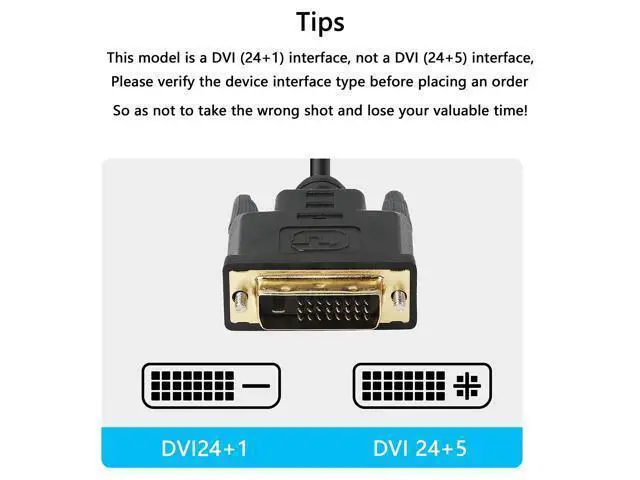 Alt view image 2 of 7 - Micro HDMI to DVI-D Adapter, Male to DVI Connector - 1.8M Cable for Monitor/Display/Projector Video Converter (1 Pack)