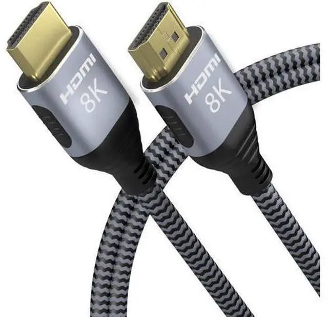 Main image of 8K HDMI 2.1 UHD 8K High Speed 48Gbps 8K@60Hz 4K@120Hz HDCP2.2 4:4:4 HDR 3D ARC HDMI Cable Compatible with HDMI Laptops PS4 SetTop Box HDTVs Projectors (2m, HDMI 8K Cable)