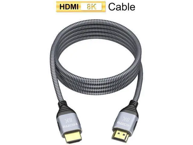 Alt view image 5 of 7 - 8K HDMI 2.1 UHD 8K High Speed 48Gbps 8K@60Hz 4K@120Hz HDCP2.2 4:4:4 HDR 3D ARC HDMI Cable Compatible with HDMI Laptops PS4 SetTop Box HDTVs Projectors (2m, HDMI 8K Cable)