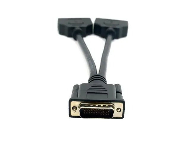 Alt view image 4 of 6 - DMS 59 Pin Dual 2 DVI Monitors, DMS 59 Pin Male to Two DVI 24+5 Female Dual Monitor Extension Cable Adapter for LHF Graphics Card (dus 59 pin Dual dvi)