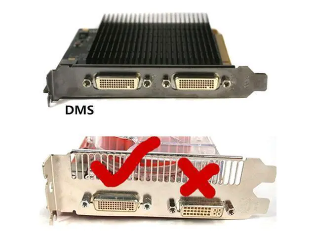 Alt view image 3 of 6 - DMS 59 Pin Dual 2 DVI Monitors, DMS 59 Pin Male to Two DVI 24+5 Female Dual Monitor Extension Cable Adapter for LHF Graphics Card (dus 59 pin Dual dvi)