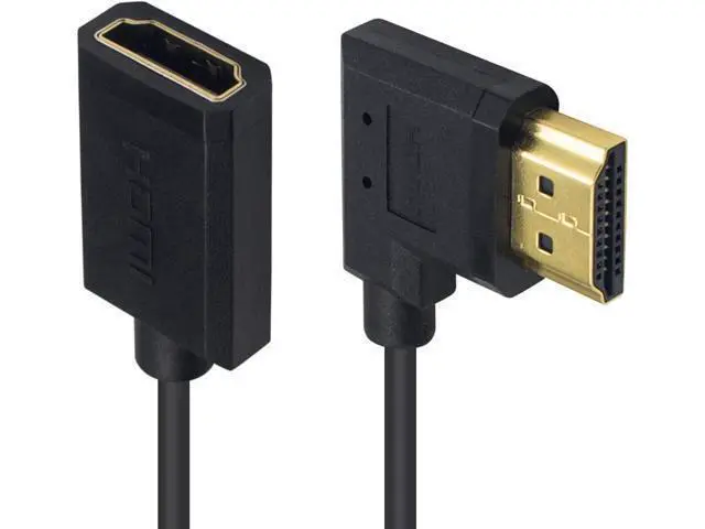 Alt view image 6 of 7 - 8K HDMI Extender Cable, HDMI Extension Adapter Cable, Right Angled HDMI Male to Female Coiled Cable Compatible for Nintendo Switch, Xbox One S 360, PS5, Blu Ray Player, etc 6 Feet/1.8M