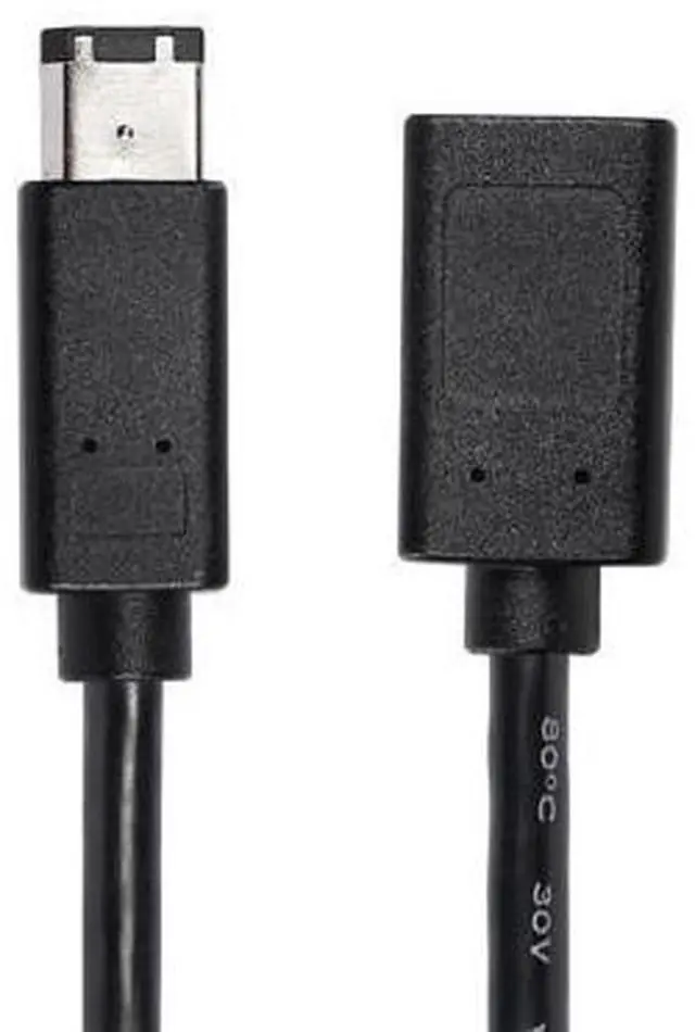 Alt view image 6 of 7 - FireWire Cable IEEE 1394 Type A 400 6 Pin Male to Female Data Transfer Adapter Converter Cable Suitable for Digital Camera,Printer,DV.20cm Black (6pin Male/Female)