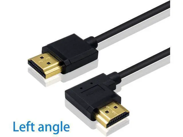 Alt view image 3 of 7 - Left Angle Coiled HDMI Cable 4FT/1.2M, Extreme Thin 90 Degree HDMI Male to Male Coiled Cable for 3D and 4K@60hz Ultra HD TV Stick for PS5, Blu-ray, Roku TV, Xbox Series X/S