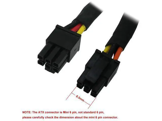 Alt view image 3 of 5 - SATA Power Cable for D.ell Inspiron 3653 3650 Series, SATA 15 Pin to Mini 6 Pin ATX Adapter Compatible Part No. GP2JM 15-inch(38cm) (Pack of 2)