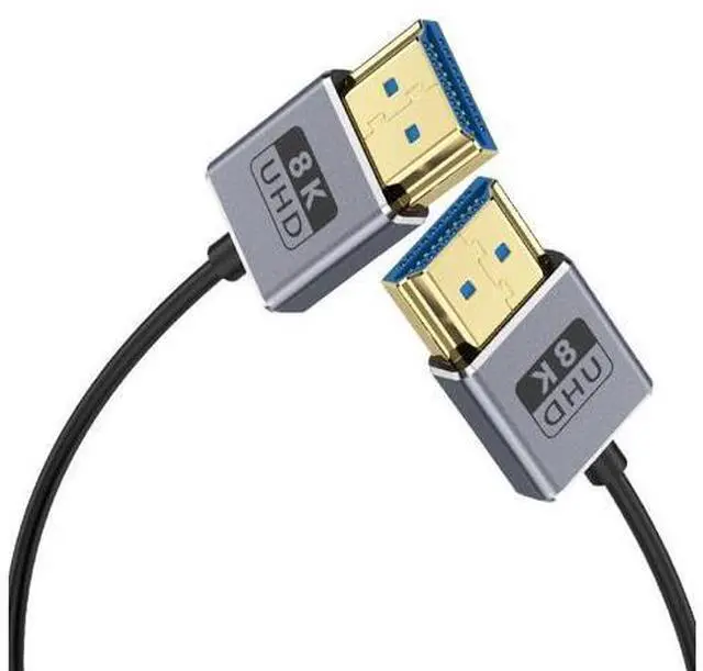 Main image of 1ft 8K@60Hz HDMI Cable, OD 2.5mm Ultra-Thin HDMI 2.1Version UHD Cord, 48Gbps HDMI Straight Male to Straight Male Coaxial Cable for GH5S, PS5, Xbox One, HDTV, Dynamic HDR,eARC