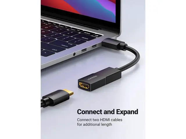 Alt view image 3 of 7 - UGREEN HDMI Coupler 2 Pack 4K HDMI Adapter Female to Female HDMI Connector 3D 4K HDMI Extender Compatible with HDTV Roku TV Stick Chromecast Nintendo Switch Xbox One Playstation PS4 Laptop PC