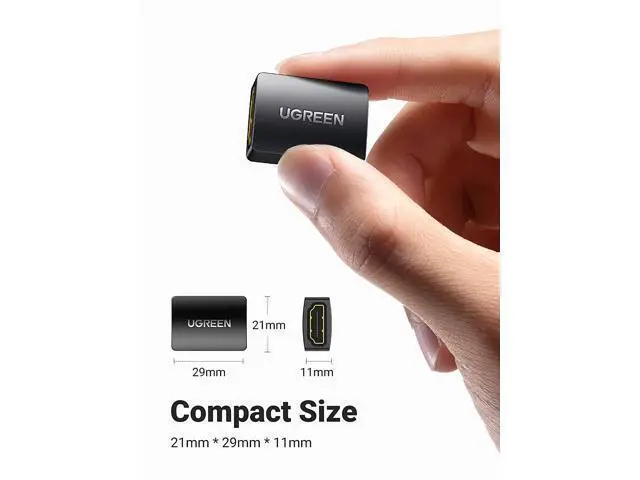 Alt view image 2 of 7 - UGREEN HDMI Coupler 2 Pack 4K HDMI Adapter Female to Female HDMI Connector 3D 4K HDMI Extender Compatible with HDTV Roku TV Stick Chromecast Nintendo Switch Xbox One Playstation PS4 Laptop PC