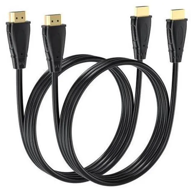 Main image of HDMI Cable 6 FT, 2-Pack, 4K ARC/eARC HDMI 2.0 Cord for Soundbar, High Speed Male to Male for HDCP 2.2, HDR, Cinema,TV, PS4, PS5, Xbox, Roku, Bluray Player, Gaming, Computer, Monitor