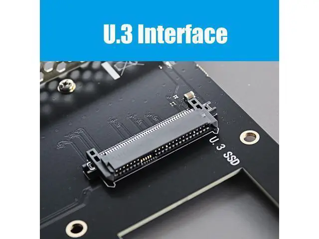 Alt view image 6 of 6 - PU13 U.3 to PCIe 4.0 X4 Adapter for 2.5 Inch U.3 SSD, PCIe 4.0 X4 Full Speed