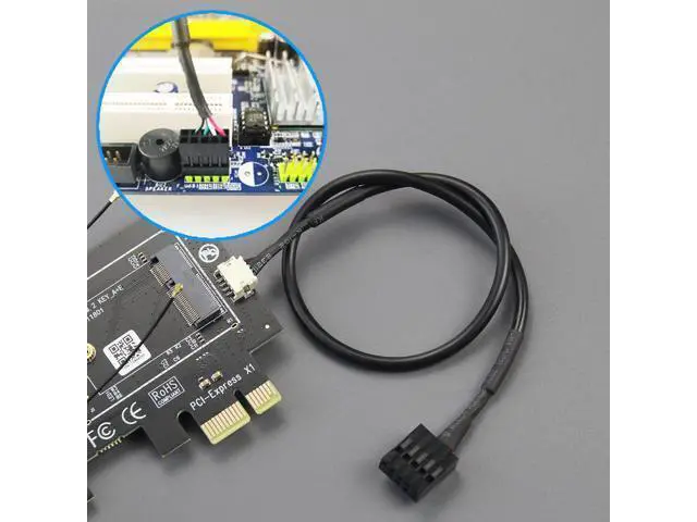 Alt view image 4 of 14 - Vszerda WA01 M.2 E Key to PCIe X1 WiFi Bluetooth Adapter for M.2 WiFi 4/5/6/6e/7/Coral TPU Module, with 6-dBi SMA Antenna Kits