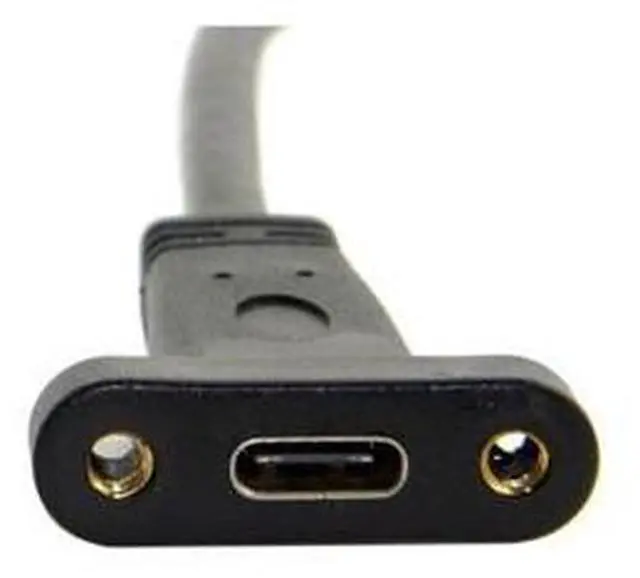 Alt view image 3 of 6 - USB 3.1 Front Panel Header to USB-C Type-C Female Extension Cable 40cm with Panel Mount Screw UC-037