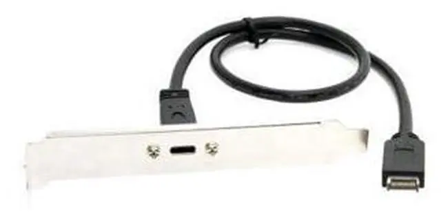 Alt view image 5 of 6 - USB 3.1 Front Panel Header to USB-C Type-C Female Extension Cable 40cm with Panel Mount Screw UC-037