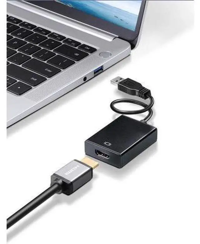 Alt view image 3 of 6 - WISDUM USB to HDMI Adapter USB 3.0/2.0 to HDMI 1080P Video Graphics Cable Converter with Audio for PC Laptop Projector HDTV Compatible with Windows XP 7/8/8.1/10
