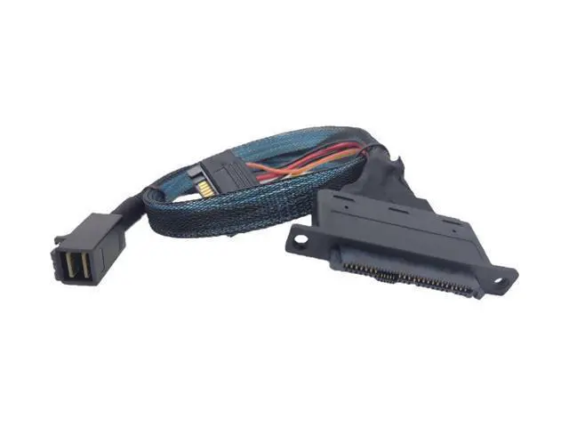Alt view image 2 of 6 - Internal 12G U.2 Cable (HD MiniSAS SFF-8643 to U.2 SFF-8639) with SATA Power (50cm)