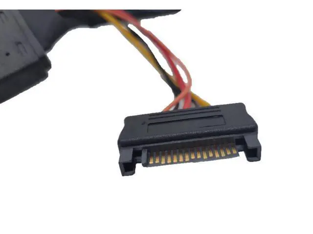 Alt view image 4 of 6 - Internal 12G U.2 Cable (HD MiniSAS SFF-8643 to U.2 SFF-8639) with SATA Power (50cm)