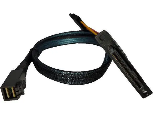 Alt view image 5 of 6 - Internal 12G U.2 Cable (HD MiniSAS SFF-8643 to U.2 SFF-8639) with SATA Power (50cm)