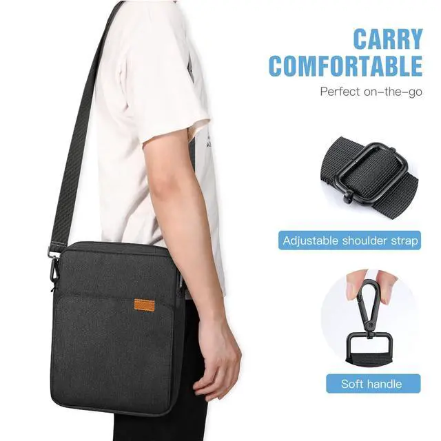 Alt view image 7 of 7 - TiMOVO Laptop Sleeve Bag for MacBook Air 13 inch 2026 Model A3449/A3240 with M5/M4 Chip, Handle Carrying Case with Shoulder Strap,Black