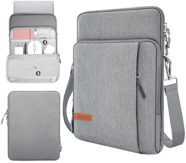 Main image of TiMOVO Laptop Sleeve Bag for MacBook Neo 13 inch 2026 Model A3404 with A18 Pro Chip, Carrying Case with Shoulder Strap,Light Gray
