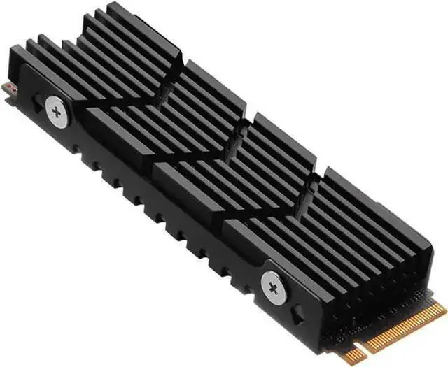 Main image of M.2 Heatsink NVMe SSD PS5 Heat Sink Computer PC PCIE M2 2280 SSD Cooler with Thermal Silicone pad for PC / PS5 for Samsung 990 980 970 EVO Plus SN850 SN750 SN570 Firecuda 530 Black