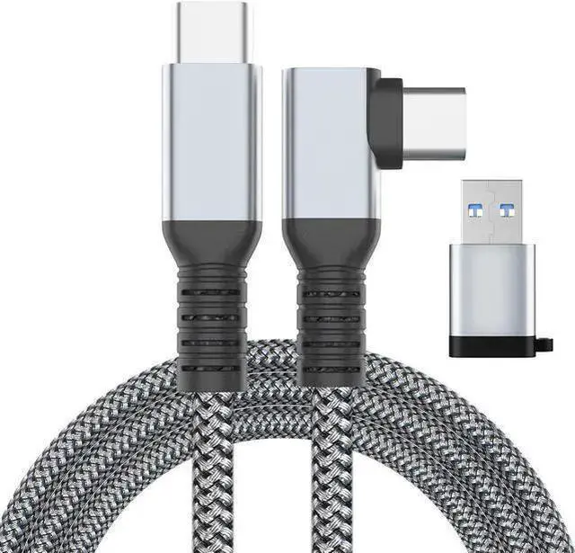 Main image of Link Cable 16FT VR Cable Compatible with Meta Oculus Quest 2/Quest 3/Pro Pico, Nylon Braided Accessories and Gaming PC Steam VR, USB 3.0 Data Transfer Type C Cable, for VR Headset