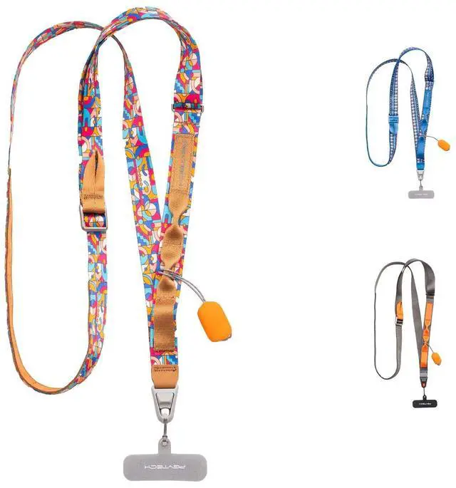 Main image of LinkGo Phone Strap Crossbody, Anti Theft Quick Release, Adjustable Phone Lanyard with Lens Cloth for iPhone & Android