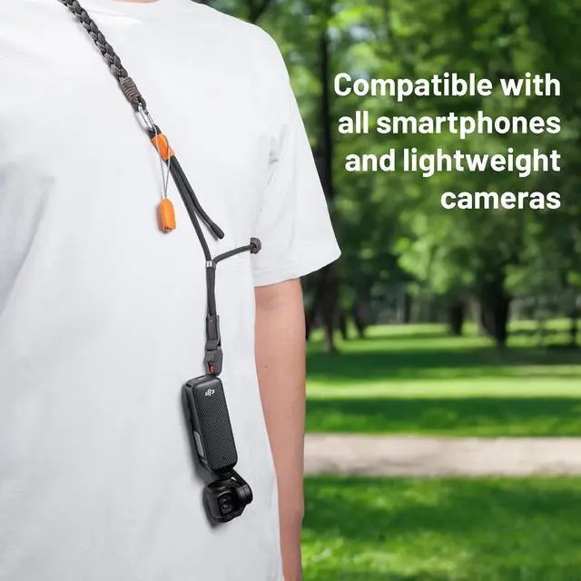 Alt view image 7 of 7 - LinkGo Phone Strap Crossbody, Anti Theft Quick Release, Adjustable Phone Lanyard with Lens Cloth for iPhone & Android