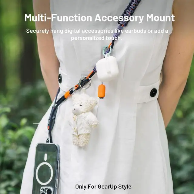 Alt view image 2 of 7 - LinkGo Phone Strap Crossbody, Anti Theft Quick Release, Adjustable Phone Lanyard with Lens Cloth for iPhone & Android