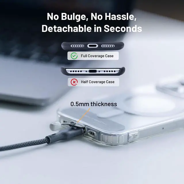 Alt view image 7 of 7 - LinkGo Phone Strap Crossbody, Anti Theft Quick Release, Adjustable Phone Lanyard with Lens Cloth for iPhone & Android
