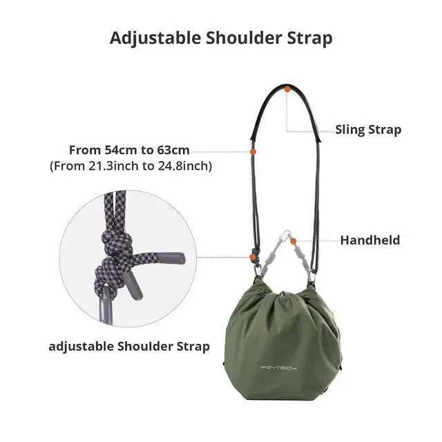 Alt view image 6 of 7 - OneGo Drawstring Small Camera Bag, Soft Cute Camera Pouch Handbag compatible with Mirrorless Cameras/Nikon/Canon/Sony/Fuji/Pocket 4 Camera Case