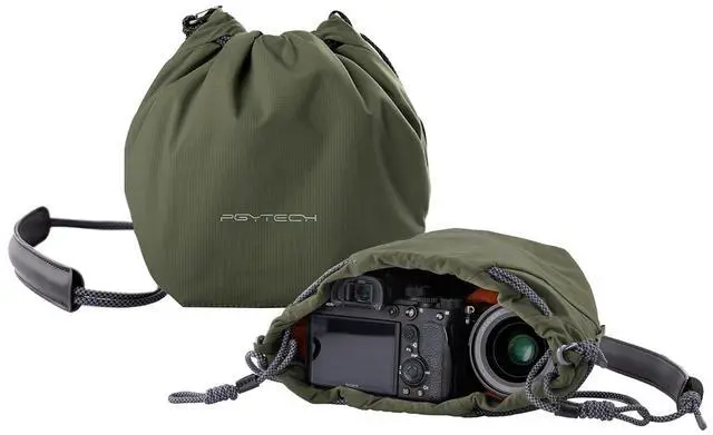 Main image of OneGo Drawstring Small Camera Bag, Soft Cute Camera Pouch Handbag compatible with Mirrorless Cameras/Nikon/Canon/Sony/Fuji/Pocket 4 Camera Case